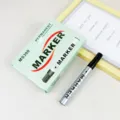 Set de stylo marqueur permanent MS300 à séchage rapide, encre noire imperméable pour bureau. - Noir