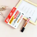 LANHAO 12 Stueck oelbasierte Whiteboard Marker Set, schnelltrocknender schwarzer Buerostift. - Schwarz