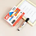 Schwarze Whiteboard Marker Set 12Stk schnelltrocknende Stifte fuer Buero und Schule - Schwarz