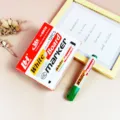 12er Set ölbasierte Whiteboard-Marker mit schnelltrocknender Tinte und leicht abwischbar. - Grün