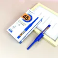 Blauer Tiefloch-Marker 45mm Langspitzen-Markierungsstift für Holzarbeit Fliesen 10 Stk. - Blau