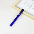Metall Tintenroller Business Stift edler Kuli Geschenk Metallkugelschreiber in blau. - Dunkelblau