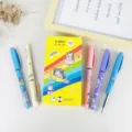 Cute cartoon unicorn gel pen set 0.5mm black ink student stationery writing pens nice gifts! - Black