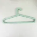 Light green plastic clothes hangers, non-slip multi-functional adult garment hangers. - Length 41.5cm x Height 20.5cm / Light Green