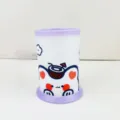 Porte-stylo pliable mignon à motif animal, organisateur de papeterie de bureau créatif. - Ours à la Noix de Coco