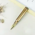 Kreativer Metall Kugelschreiber in Patronenform coole Neuheit Briefpapier Geschenk Idee. - Goldfarbe