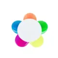Niedliches 5-farbiges Blumen Textmarker Set kreatives Schüler Büro Schreibwaren - Keilspitze / Fünffarbige Glücksblume