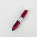 Multifunktionaler Fidget Spinner Eingabestift mit LED Licht rot silber Anti Stress Spielzeug - Rot