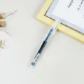 Transparenter Tintenroller mit feiner 0,5 mm Spitze und blauer Tinte für die Schule. - 0.5mm / Tintenblau
