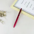 Roter Metall Druck Gelstift fuer Buero und Geschaeft Schreibgeraet mit glatter Tinte - Rot