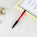Red and black ballpoint pen variant, sleek office writing instrument for daily use and gifts. - Red Body Blue Ink