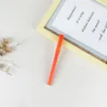 Stylo gel publicitaire orange, stylo-bille personnalisé avec logo, stylo cadeau élégant. - Orange