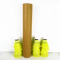Nylon Federbälle Gelb Kunststoff Haltbar Badminton Trainingsset mit Aufbewahrungsrohr - 12 Stück/Packung / Gelb