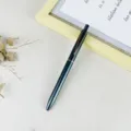Eleganter Business-Gelschreiber mit Metallgehäuse und Roségold-Clip für Büro und Werbung. - Tintenblau