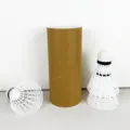 Weisse Nylon Federbälle mit brauner Pappröhre Verpackung, langlebige Trainingsbälle. - 3 Stück/Packung / Weiß