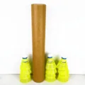 Nylon Federbälle gelb Kunststoff Outdoor Indoor Training Badminton mit Pappröhre Aufbewahrung - Taiwan Faser Stil / 12 Stück/Packung / Gelb