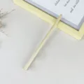 Natural wood color hexagonal pencil, minimalist design, smooth writing student stationery item. - HB White Hexagonal Barrel AB1