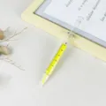 Kreativer Spritzenform Keilspitze Textmarker, gelber Tinte Marker für Studenten Schreibwaren. - Keilspitze / Gelb