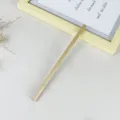 Wooden pencil natural wood color simple writing sketching tool student stationery supply - HB White Round Barrel AB1