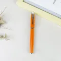 Oranger Kugelschreiber Metall Stift Büro Unterschrift Schreibwaren Schule Geschenk - Orange mit silbernem Clip