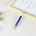 Spuitvormige markeerstift met blauwe inkt schattige creatieve kantoorartikel marker. - Beitelpunt / Paars