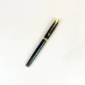 Luxus schwarzer Metall Kugelschreiber mit Goldclip, flüssiges Schreiben Büro Stift Geschenk. - Schwarz mit goldenem Clip