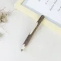 Rustic wooden ballpoint pen with natural bark texture, creative log stationery gift pen for office. - Ballpoint Pen / 13cm