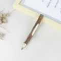 Rustic wooden bark pencil natural twig pencil unique office stationery gift writing pen. - Pencil / 13cm