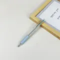 Einziehbare Gelstift 0.5mm schwarze Tinte Schule Schreibwaren süßes minimalistisches Design - 0.5mm / Hellblau