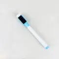 Stylo effaçable magnétique bleu pour tableau blanc avec capuchon effaceur pour école et bureau. - Bleu clair