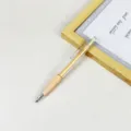 Stylo gel retractable pour etudiant stylo noir avec corps transparent et poignee 0.5mm - 0.5mm / Jaune