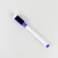 Marqueur de tableau blanc sec magnétique violet avec capuchon gomme pour bureau école - Violet
