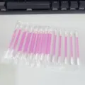 Disposable iodophor cotton swabs, individual sealed packaging, pink handle, 100pcs pack. - Single Unit / Pink