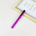 Lila Business Signatur Stift Variante mit schwarzem Clip und Tintenfenster für Büro und Schule. - Fuchsia