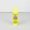 Gelber Klebestift für Schule und Büro, stark klebender fester Kleber für Papierarbeiten. - 15g Lose / Weiß