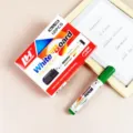 12er Set Whiteboardmarker in leuchtenden Farben, schnelltrocknend und leicht abwischbar. - Grün