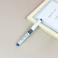 Snowhite Direct-Liquid-Gelstift, blau-weißer Feinminenstift für das tägliche Schreiben. - 0.38mm / Blau