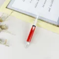 Stylo gel créatif en forme de seringue avec recharge liquide et pointe fine 0.7mm. - Rouge