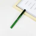 Groene metalen gelpen met clip and inktvenster voor dagelijks schrijven op kantoor. - Groen