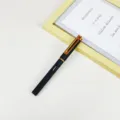 Zwarte en gouden zakelijke gelpen, hoogwaardige signeerpen voor kantoor en examen. - Goud Zwart