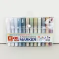 Snier doppelseitige Marker Stifte Set, 12 bunte Farben für Kunst Zeichnung und Büro Markierung. - B12 Morandi Zwölf Farben Weichbox