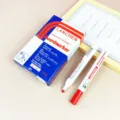 Rote Whiteboardmarker Set mit Schachtel, trocken abwischbar, runde Spitze, sicher. - Runde Spitze Gekastet / Rot