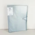 A4 transparante map met 30 insteekhoezen en documentenmap met elastiek snoepkleur. - 60 pagina's / Grijs