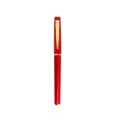 Roter Metall-Kugelschreiber mit Goldclip, elegantes Werbegeschenk für Büro und Alltag. - 0.5mm / Karminrot