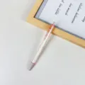 Kristall Diamant Einziehbar Gelschreiber Rosa Facettierter Schaft Glatter Student Schwarzer Stift - Rosa