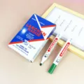 Extra große Permanentmarker im Set mit Keilspitze, wasserfester Tinte und Kartonverpackung. - Quadratische Spitze Gekastet / Grün