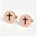 Rose Gold (Solid Black Cross Pattern)
