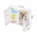 Boîte de Rangement Cosmétique en Acrylique Transparent Organisateur de Maquillage et Rouge à Lèvres - Support Transparent à 2 Compartiments