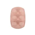 Pink silicone 6-cavity cake mold baking pan for muffin, jelly and chocolate making. - 6-Cavity 10-Petal Flower Nordic Pink