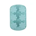 Silicone 6-cavity flower cake mold baking pan chocolate jelly pudding tray in light blue - 6-Cavity 7-Petal Flower Nordic Blue